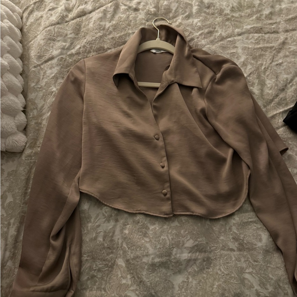 Elegant Brown Women's Top